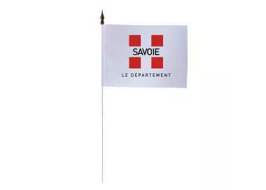 Drapeau de table Conseil Départemental Savoie 10 x 15 cm polyester