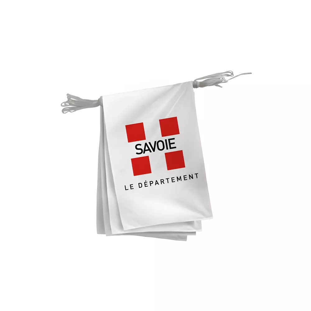 Guirlande du département de la Savoie en polyester Guirlande du département de la Savoie en polyester