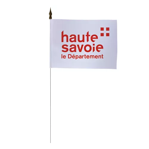 Drapeau de table Haute-Savoie 10 x 15 cm polyester