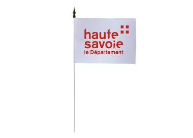 Drapeau de table Haute-Savoie 10 x 15 cm polyester