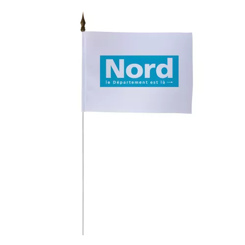 Drapeau de table Conseil Départemental du Nord 10 x 15 cm