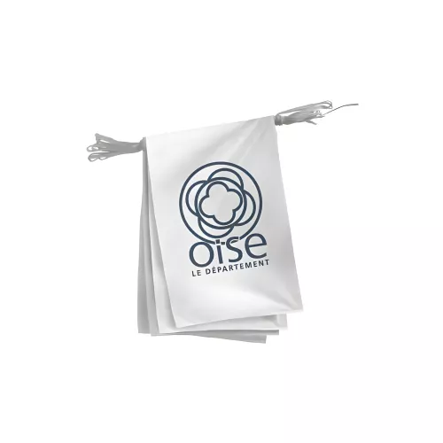 Guirlande du Conseil Départemental de l'Oise en polyester