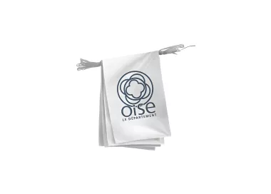 Guirlande du Conseil Départemental de l'Oise en polyester
