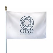 Drapeau du Conseil Départemental de l'Oise en polyester