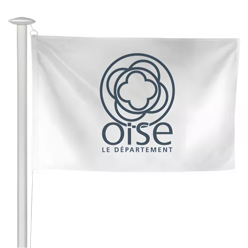 Pavillon du Conseil Départemental de l'Oise en maille polyester