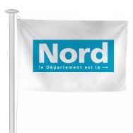 Pavillon du Conseil Départemental du Nord pour pavoisement