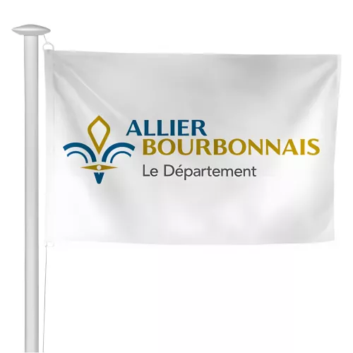 Pavillon du Conseil Départemental de l'Allier en maille polyester