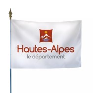 Drapeau du Conseil Départemental des Hautes-Alpes en polyester