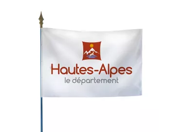 Drapeau du Conseil Départemental des Hautes-Alpes en polyester