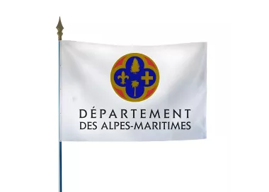 Drapeau du Conseil Départemental des Alpes-Maritimes en polyester