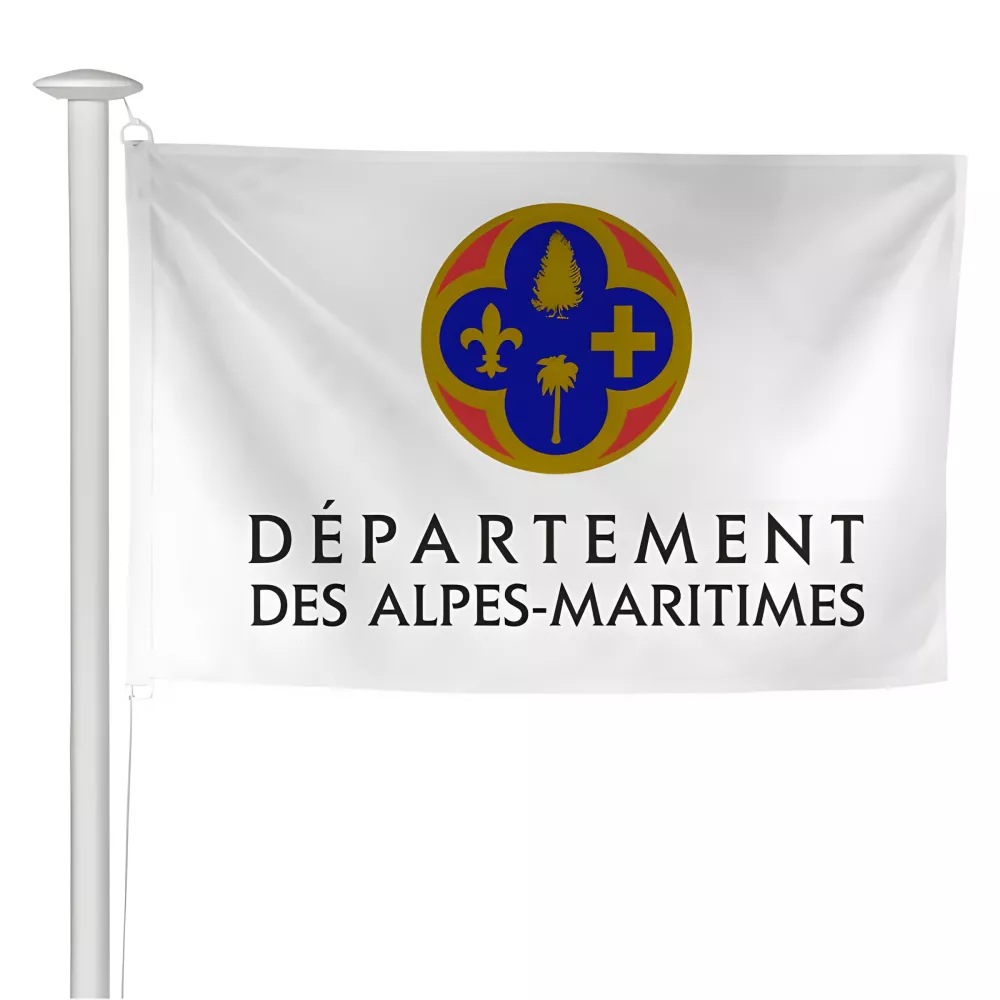 Pavillon du Conseil Départemental des Alpes-Maritimes en polyester Pavillon du Conseil Départemental des Alpes-Maritimes en polyester