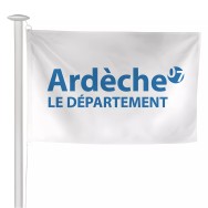 Pavillon du Conseil Départemental de l'Ardèche en polyester