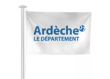 Pavillon du Conseil Départemental de l'Ardèche en polyester