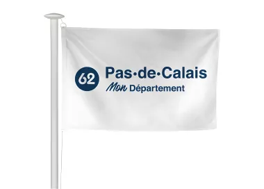 Pavillon du Conseil départemental du Pas-de-Calais en maille polyester