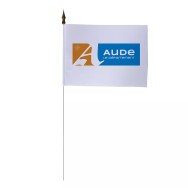 Drapeau de table Conseil Départemental Aude 10 x 15 cm polyester