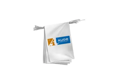 Guirlande du Conseil Départemental de l'Aude en maille polyester