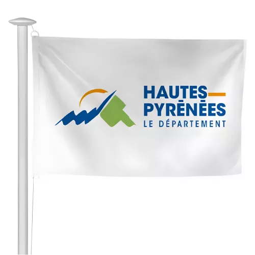 Pavillon du Conseil Départemental des Hautes-Pyrénées en maille polyester