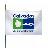 Drapeau du Conseil départemental du Calvados en polyester