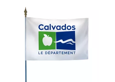 Drapeau du Conseil départemental du Calvados en polyester