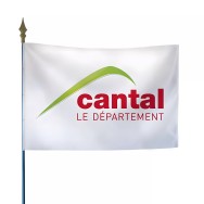 Drapeau du Conseil départemental du Cantal polyester 115 g/m²