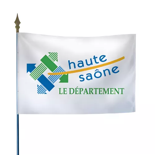 Drapeau du Conseil Départemental de la Haute-Saône en polyester