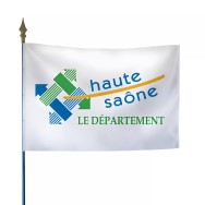 Drapeau du Conseil Départemental de la Haute-Saône en polyester