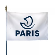 Drapeau du Conseil Départemental de Paris en maille polyester
