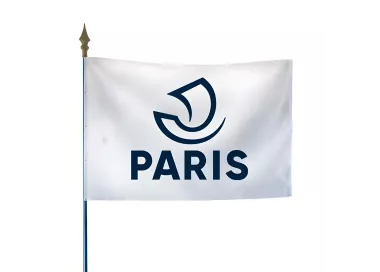 Drapeau du Conseil Départemental de Paris en maille polyester