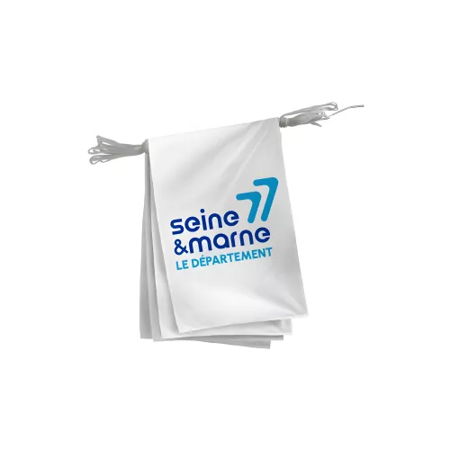Guirlande Seine-et-Marne en maille polyester 115 g/m²