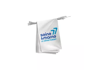 Guirlande Seine-et-Marne en maille polyester 115 g/m²