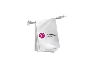Guirlande du Conseil Départemental des Yvelines en polyester