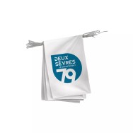 Guirlande pavoisement Conseil Départemental des Deux-Sèvres polyester