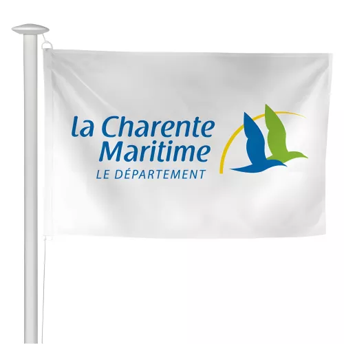Pavillon du Conseil Départemental de la Charente-Maritime en maille polyester