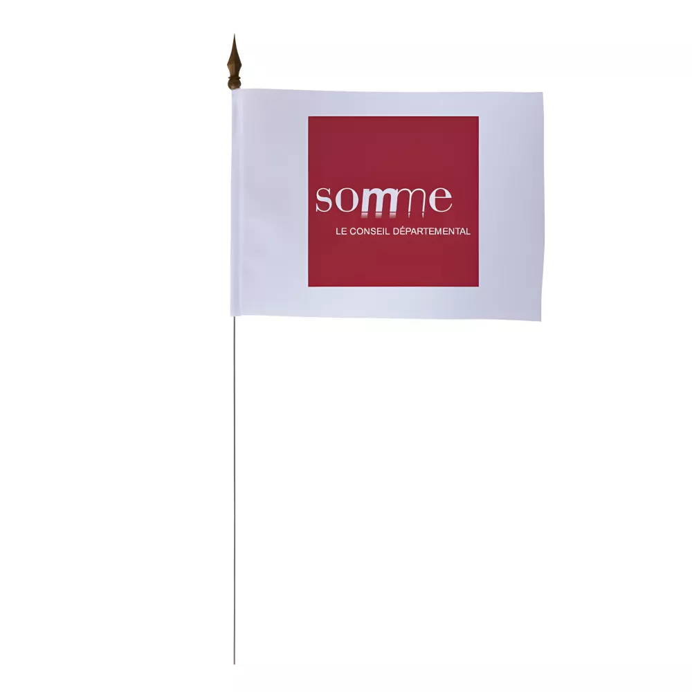 Drapeau de table Conseil Départemental Somme 10 x 15 cm polyester Drapeau de table Conseil Départemental Somme 10 x 15 cm polyester