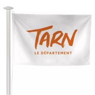 Pavillon du Conseil Départemental du Tarn en maille polyester