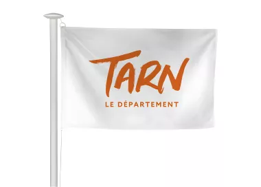 Pavillon du Conseil Départemental du Tarn en maille polyester