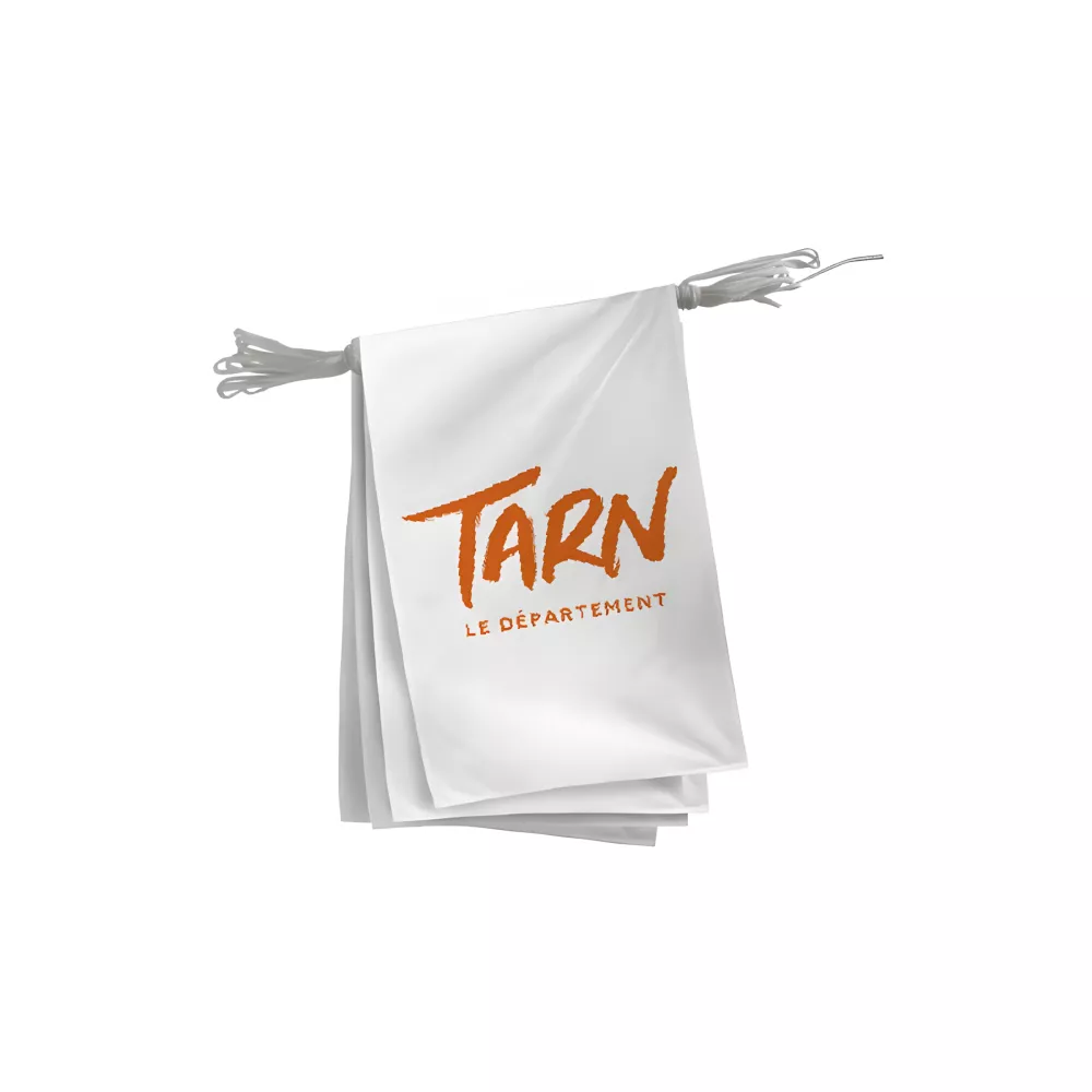 Guirlande du Conseil Départemental du Tarn en polyester Guirlande du Conseil Départemental du Tarn en polyester