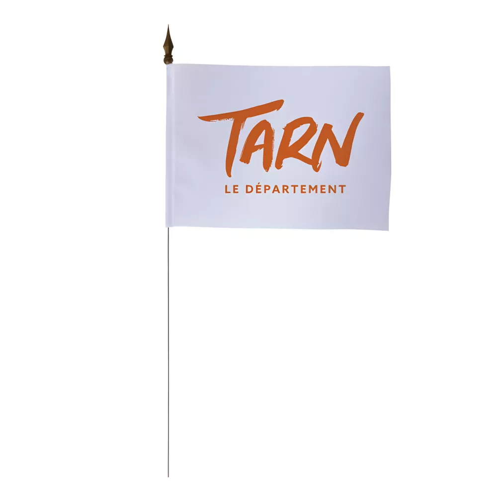 Drapeau de table Conseil Départemental du Tarn 10 x 15 cm polyester Drapeau de table Conseil Départemental du Tarn 10 x 15 cm polyester