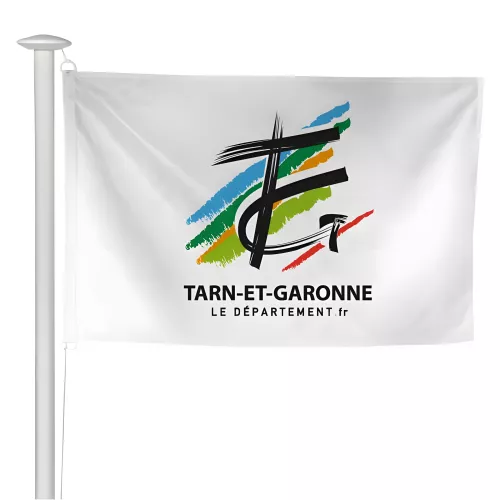 Pavillon du Conseil Départemental du Tarn-et-Garonne en maille polyester