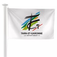 Pavillon du Conseil Départemental du Tarn-et-Garonne en maille polyester