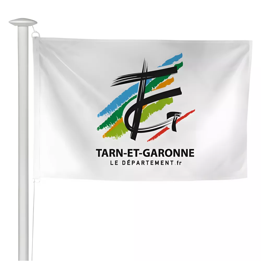 Pavillon du Conseil Départemental du Tarn-et-Garonne en maille polyester