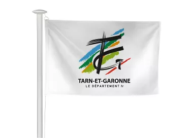 Pavillon du Conseil Départemental du Tarn-et-Garonne en maille polyester