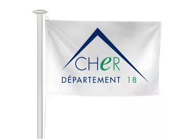 Pavillon du Conseil Départemental du Cher en polyester