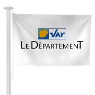 Pavillon du Conseil départemental du Var en maille polyester