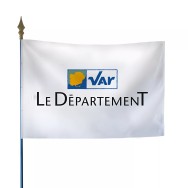 Drapeau du Conseil Départemental du Var en maille polyester