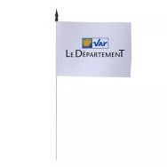 Drapeau de table Conseil Départemental du Var 10 x 15 cm polyester