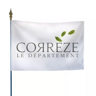 Drapeau du Conseil départemental de la Corrèze polyester