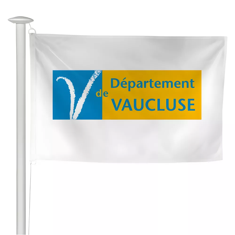 Pavillon du Conseil Départemental du Vaucluse en maille polyester