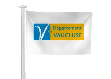 Pavillon du Conseil Départemental du Vaucluse en maille polyester
