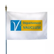Drapeau du Conseil Départemental du Vaucluse en polyester